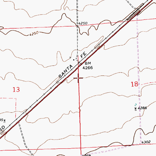 Topographic Map of 12213 Water Well, NM