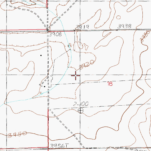 Topographic Map of 11035 Water Well, NM