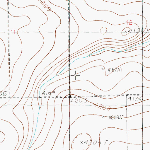 Topographic Map of 10978 Water Well, NM