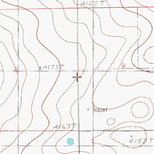 Topographic Map of 12416 Water Well, NM