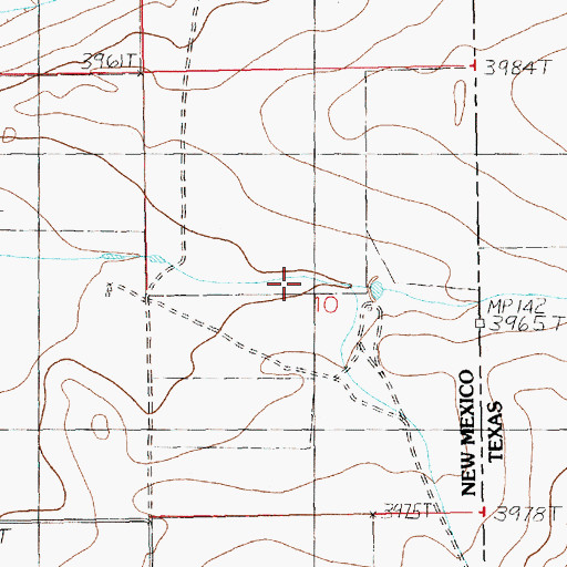 Topographic Map of 11032 Water Well, NM