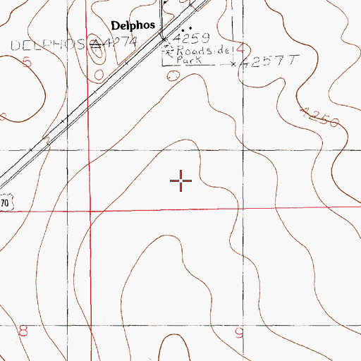 Topographic Map of 10974 Water Well, NM
