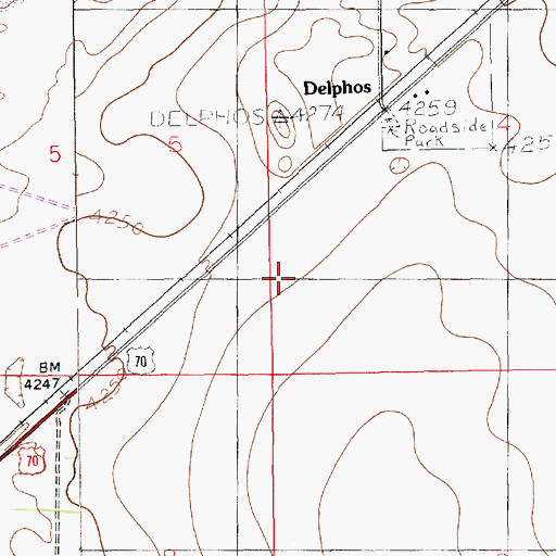 Topographic Map of 10975 Water Well, NM