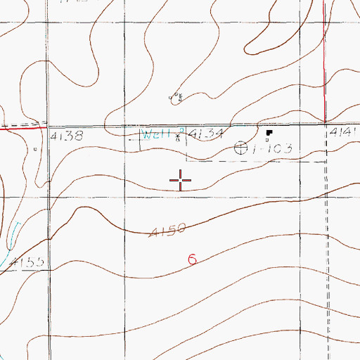 Topographic Map of 10918 Water Well, NM