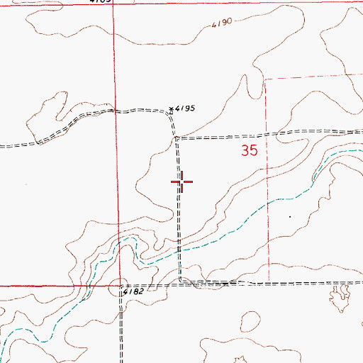 Topographic Map of 10870 Water Well, NM