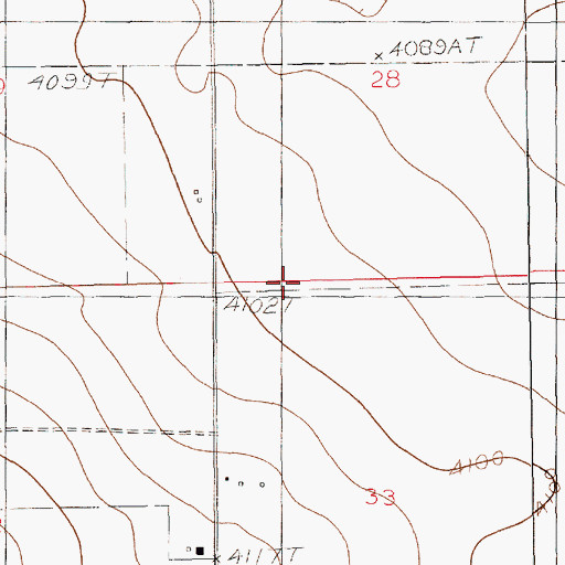 Topographic Map of 11575 Water Well, NM