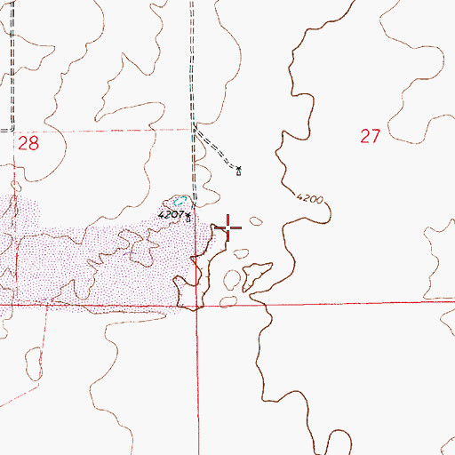 Topographic Map of 11679 Water Well, NM