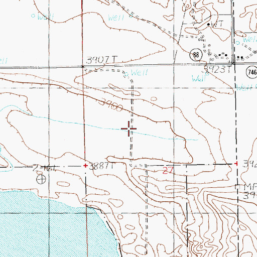 Topographic Map of 12212 Water Well, NM