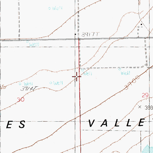 Topographic Map of 12517 Water Well, NM