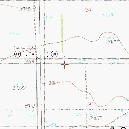 Topographic Map of 12403 Water Well, NM