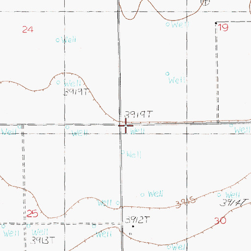 Topographic Map of 10963 Water Well, NM