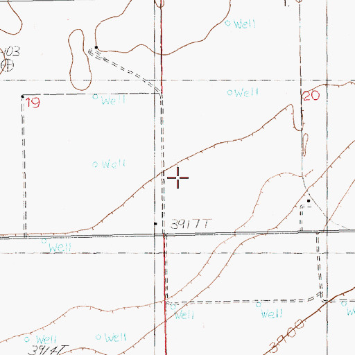 Topographic Map of 10964 Water Well, NM