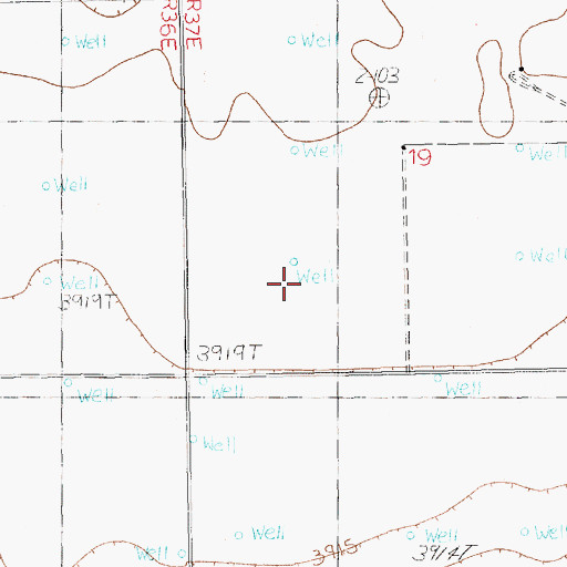 Topographic Map of 12412 Water Well, NM