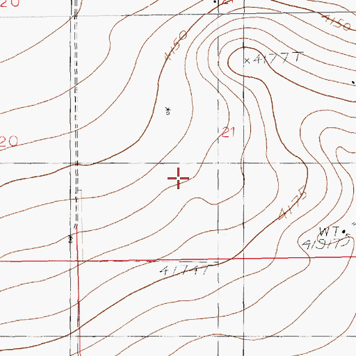 Topographic Map of 10892 Water Well, NM