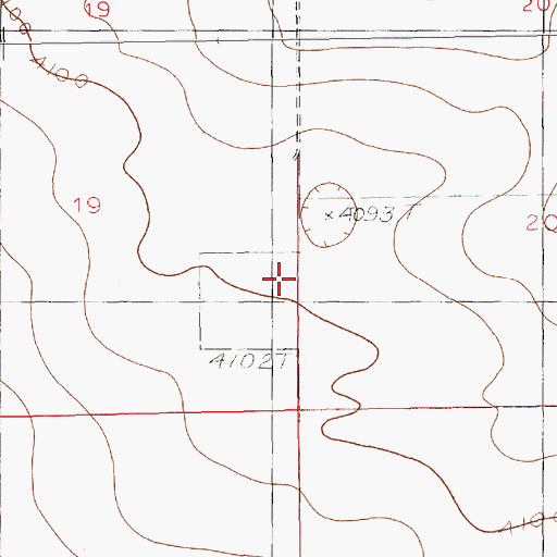Topographic Map of 10908 Water Well, NM