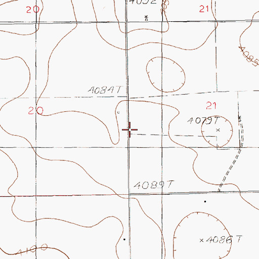 Topographic Map of 12395 Water Well, NM