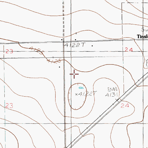Topographic Map of 10896 Water Well, NM