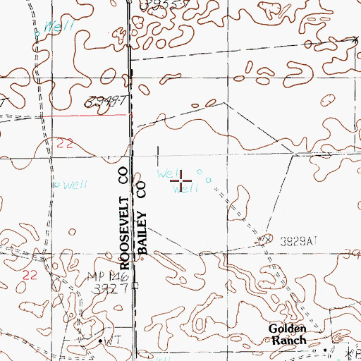 Topographic Map of 11743 Water Well, NM
