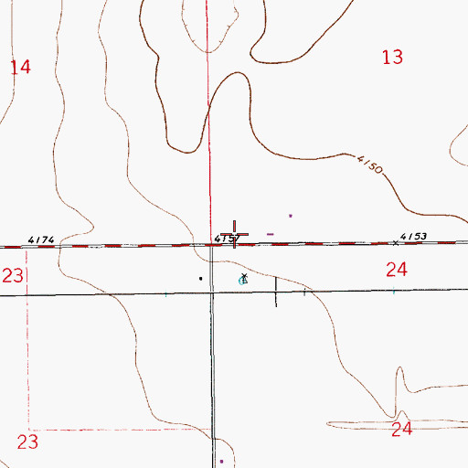 Topographic Map of 12709 Water Well, NM