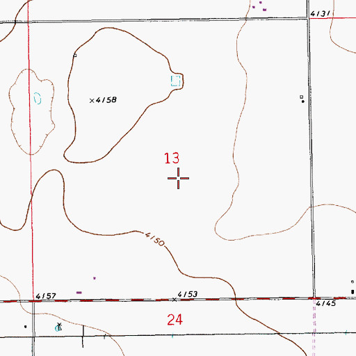 Topographic Map of 10861 Water Well, NM
