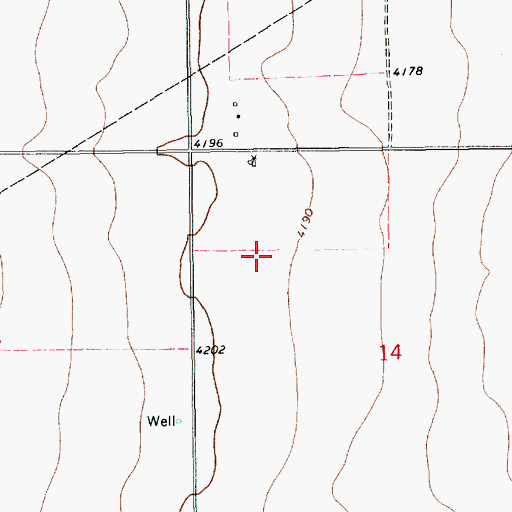 Topographic Map of 10862 Water Well, NM