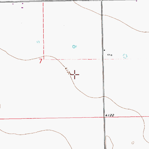 Topographic Map of 10879 Water Well, NM