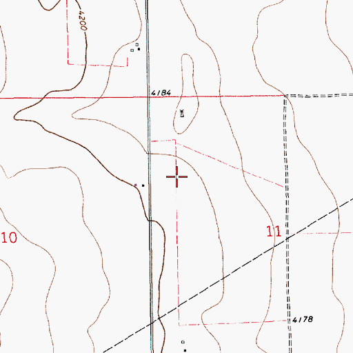 Topographic Map of 10859 Water Well, NM