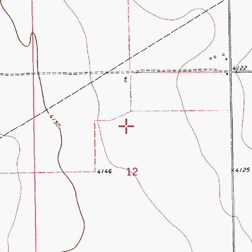 Topographic Map of 10860 Water Well, NM