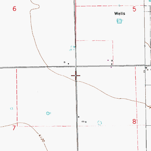 Topographic Map of 10877 Water Well, NM