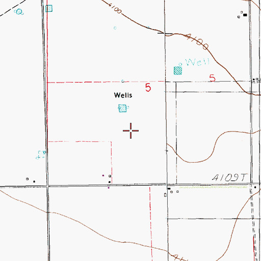 Topographic Map of 10875 Water Well, NM