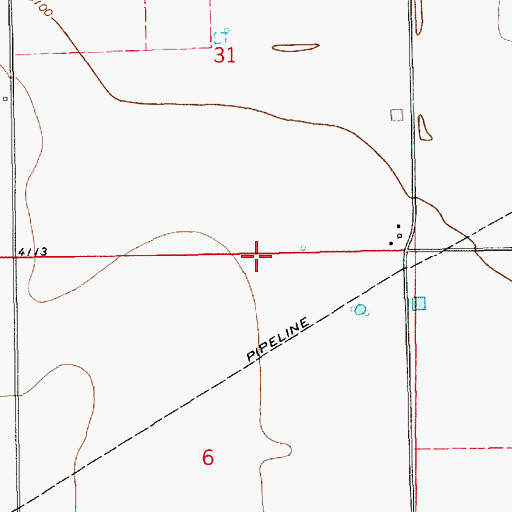 Topographic Map of 10664 Water Well, NM