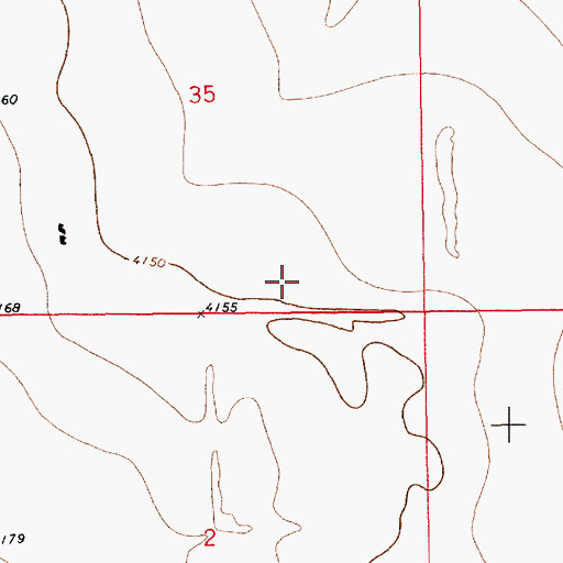 Topographic Map of 10643 Water Well, NM