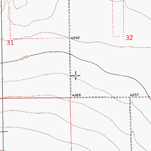 Topographic Map of 11052 Water Well, NM