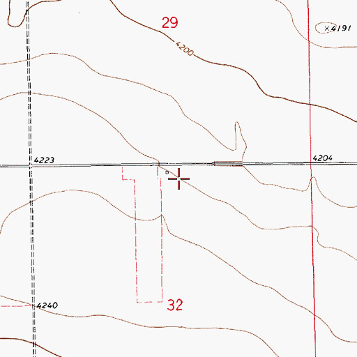 Topographic Map of 12711 Water Well, NM
