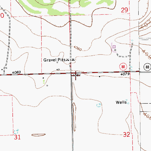 Topographic Map of 12312 Water Well, NM