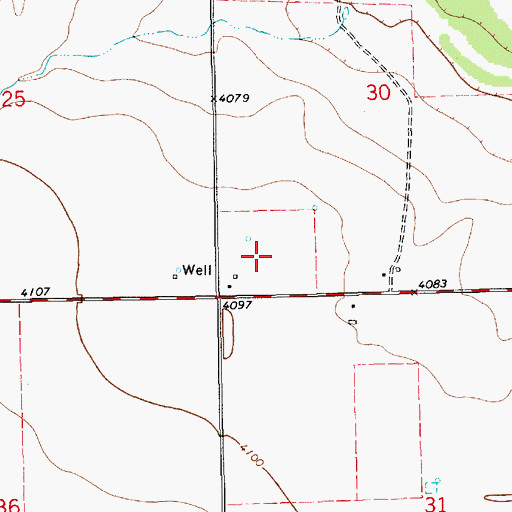 Topographic Map of 12724 Water Well, NM
