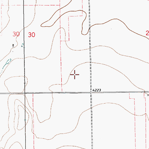 Topographic Map of 10638 Water Well, NM