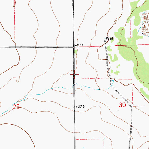 Topographic Map of 10782 Water Well, NM