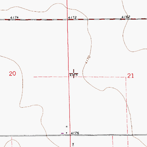 Topographic Map of 12106 Water Well, NM