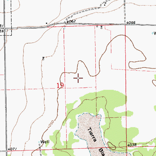Topographic Map of 10050 Water Well, NM