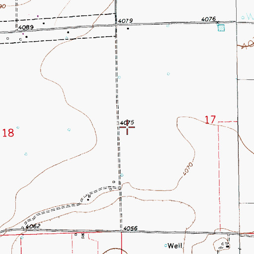 Topographic Map of 12651 Water Well, NM