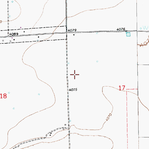 Topographic Map of 11632 Water Well, NM