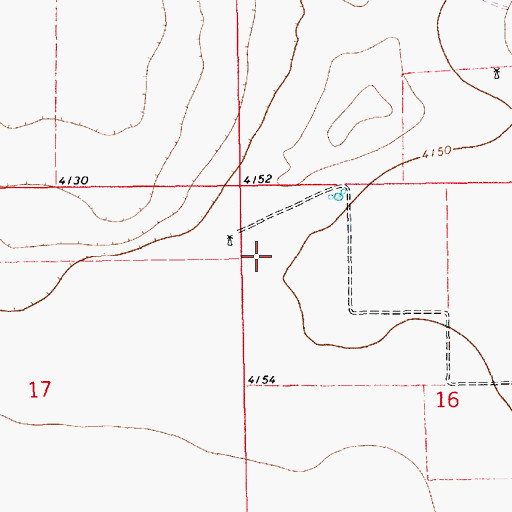 Topographic Map of 12712 Water Well, NM