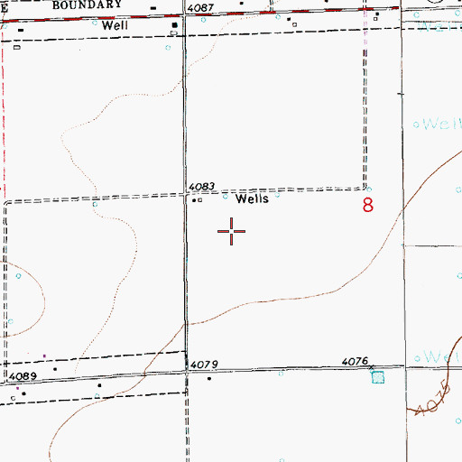 Topographic Map of 12276 Water Well, NM