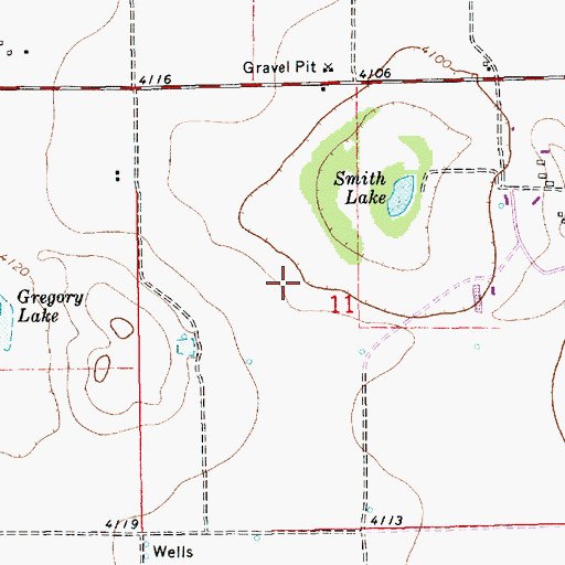 Topographic Map of 12265 Water Well, NM