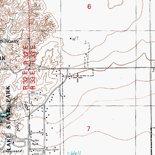 Topographic Map of 05018 Water Well, NM