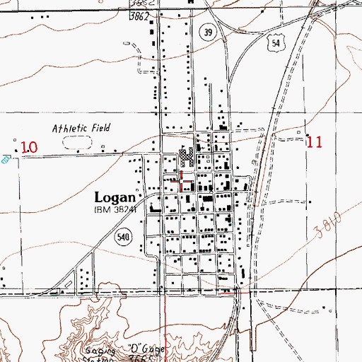 Topographic Map of 05043 Water Well, NM
