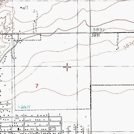 Topographic Map of 05019 Water Well, NM