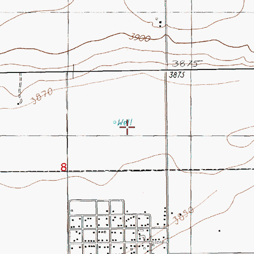 Topographic Map of 05026 Water Well, NM