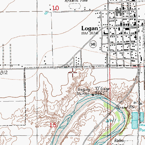 Topographic Map of 05040 Water Well, NM